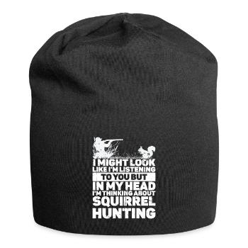 Squirrel hunting - Jersey Beanie - black - Front