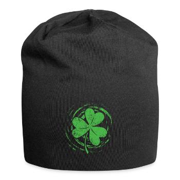 Shamrock Lucky Luck Happy Saint Patrick Day - Jersey-Beanie - Schwarz - Vorne