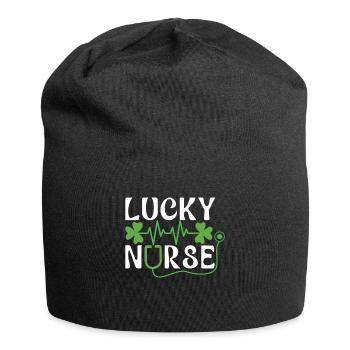 Saint Patrick Day Shamrock Lucky Nurse - Jersey-Beanie - Schwarz - Vorne