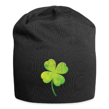 Teinture Trèfle Chance Joyeuse Saint-Patrick - Bonnet en jersey - noir - Devant