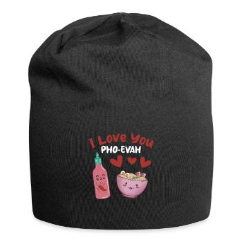 Je t’aime Pho-Evah Pho Soup Lovers - Bonnet en jersey - noir - Devant