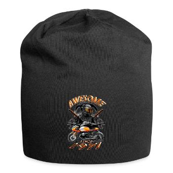 Génial depuis 1971, anniversaire du motard - Bonnet en jersey - noir - Devant
