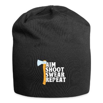 Axe Throw Axe Throwing Game - Jersey Beanie - black - Front
