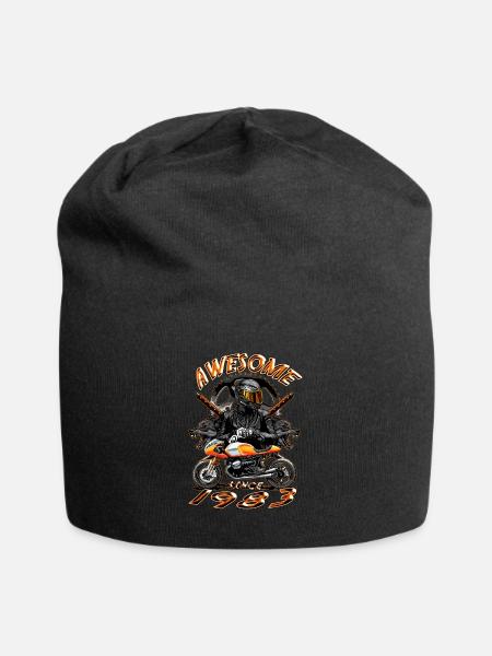 Awesome since 1983, Biker Geburtstag - Jersey-Beanie - Schwarz