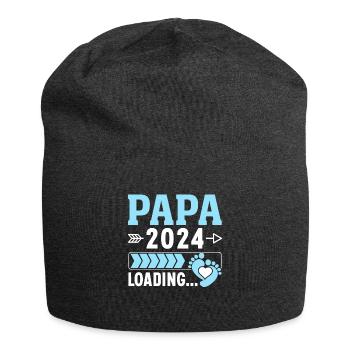 Schwangerschaft Werdende Eltern Geschenk Papa 2024 - Jersey-Beanie - Anthrazit - Vorne