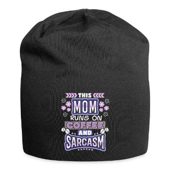 Mama-Mutti-Mom, coffee sarcasm, funny saying - Jersey Beanie - black - Front