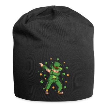 Saint Paddy Shamrock Saint Patricks Dab Leprechaun - Bonnet en jersey - noir - Devant