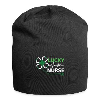 Saint Patrick Day Clover Lucky Nurse - Jersey-Beanie - Schwarz - Vorne