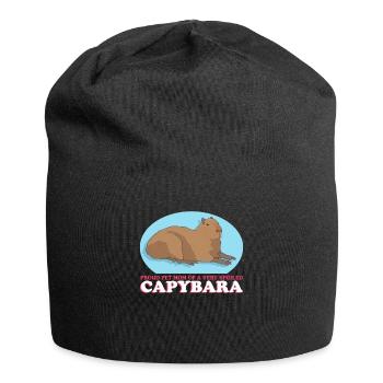 Capybara Mom Capybaras Gift - Jersey Beanie - black - Front