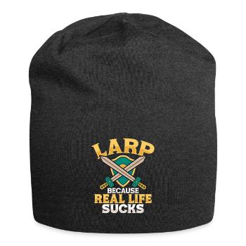 LARP RPG Roleplayers - Jersey Beanie - charcoal grey - Front