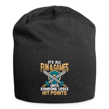 Joueurs de rôle RPG GN - Bonnet en jersey - noir - Devant