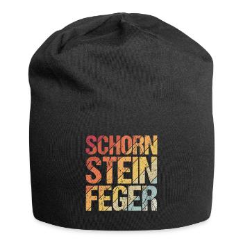 Schorn Stein Feger Schornstein Glücksbringer Kamin - Jersey-Beanie - Schwarz - Vorne