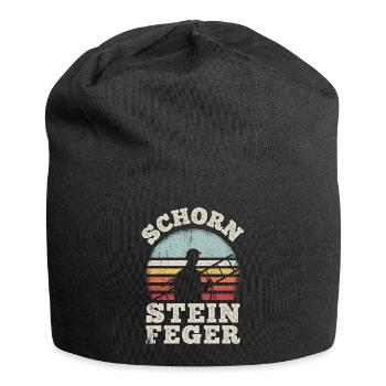 Schorn Stein Feger Schornstein Glücksbringer Kamin - Jersey-Beanie - Schwarz - Vorne
