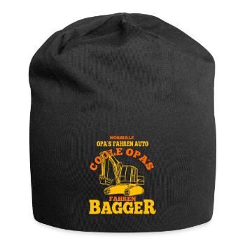 Coole Opas Fahren Bagger Spruch Für Baggerfahrer - Jersey-Beanie - Schwarz - Vorne