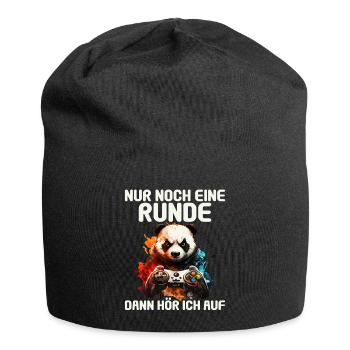 Nur noch eine Runde dann hör ich auf Kinder Gaming - Jersey-Beanie - Schwarz - Vorne