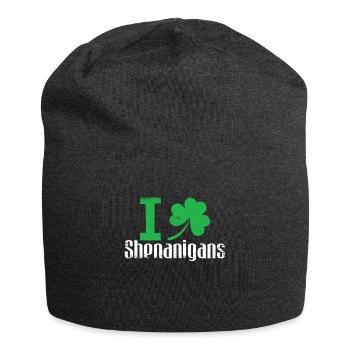 Shamrock I Love Shenanigans Clover Saint Patricks - Jersey-Beanie - Anthrazit - Vorne