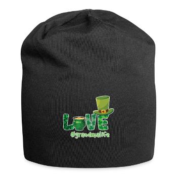 Shamrock Love Grandma Saint Patrick Day - Jersey-Beanie - Schwarz - Vorne