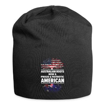 Geboren Australien Australien Amerikanisch USA - Jersey-Beanie - Schwarz - Vorne