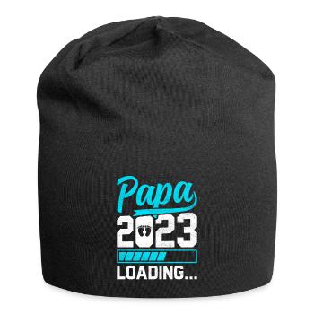 Pregnancy Parents-to-Be Gift Papa 2023 - Jersey Beanie - black - Front