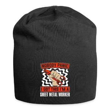 Sheet Metal Worker Nobody Panic I Got This Welder - Jersey Beanie - black - Front