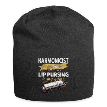 Drôle d’instrument d’harmonica vintage - Bonnet en jersey - charbon - Devant