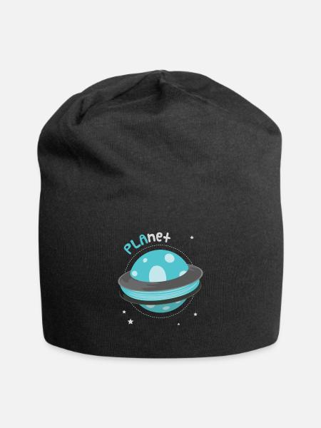 PLAnet PLA 3d Druck 3D Drucker - Jersey-Beanie - Schwarz