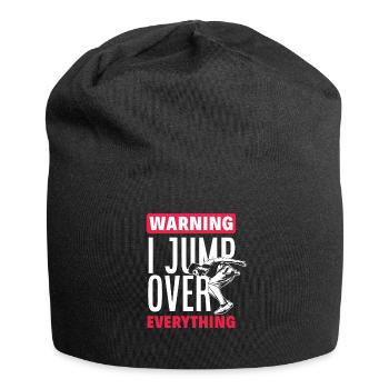 Lustiges Parkourläufer Freerunner Geschenk - Jersey-Beanie - Schwarz - Vorne