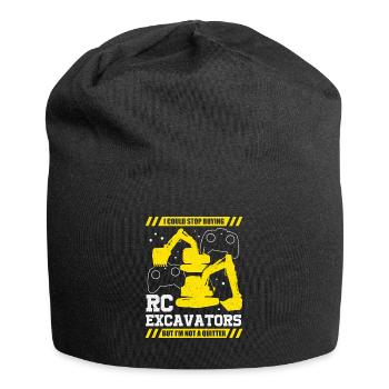 RC Ferngesteuerter Bagger Baumaschine Geschenk - Jersey-Beanie - Schwarz - Vorne