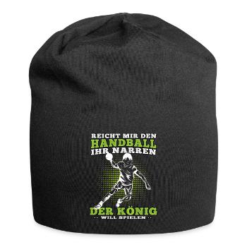 König will Handball spielen Handballer - Jersey-Beanie - Schwarz - Vorne