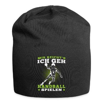 Ich geh Handball spielen Handballer Handballerin - Jersey-Beanie - Schwarz - Vorne