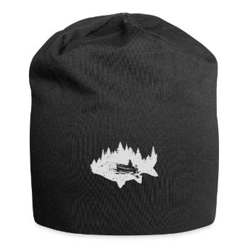 Forest Trees Carp Fishing - Jersey Beanie - black - Front