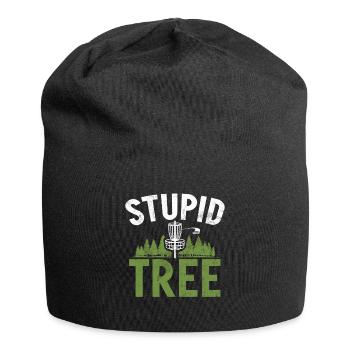 Lustiges Disc Golf & Ultimate Frisbee Spieler - Jersey-Beanie - Schwarz - Vorne