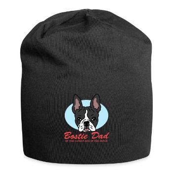 Boston Terrier Dad Hunde Hundebesitzer Geschenk - Jersey-Beanie - Schwarz - Vorne