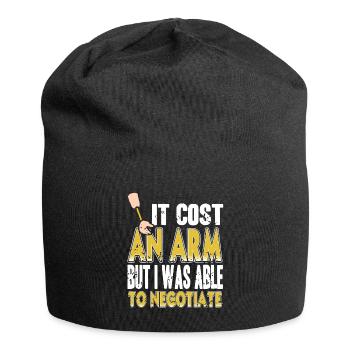 Cost An Arm But Was Able To Negotiate Prosthesis - Jersey Beanie - black - Front