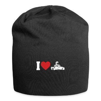 Faire du karting - Bonnet en jersey - noir - Devant