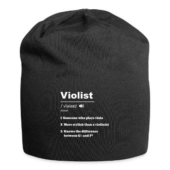 Funny Violist Definition - Jersey Beanie - black - Front