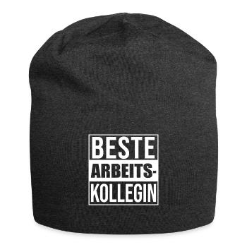 Beste Arbeitskollegin Mitarbeiterin Geschenk Damen - Jersey-Beanie - Anthrazit - Vorne