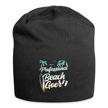 Professional Beach Visitor Holiday Beach Beach - Jersey Beanie - black - Front