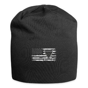 Billard Lustiger Spruch & Herren Snooker Design - Jersey-Beanie - Schwarz - Vorne