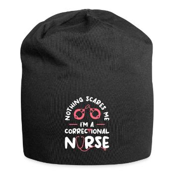 Nothing Scares Me I'm A Correctional Nurse RN - Bonnet en jersey - noir - Devant