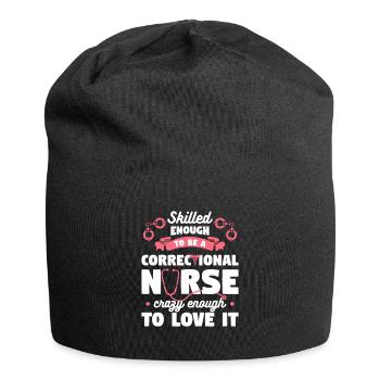 Skilled Enough To Be A Correctional Nurse RN - Jersey Beanie - black - Front