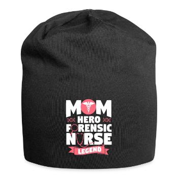Mom Hero Forensic Nurse Legend RN Nurses - Bonnet en jersey - noir - Devant
