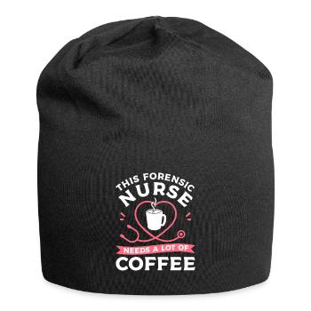This Forensic Nurse Needs A Lot Of Coffee RN - Bonnet en jersey - noir - Devant