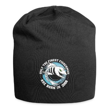 Angler millésime 2008 anniversaire né drôle - Bonnet en jersey - noir - Devant