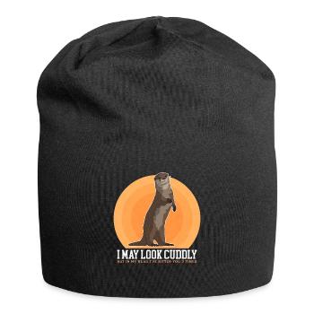 Loutre Loutre Cadeau Loutre de mer - Bonnet en jersey - noir - Devant