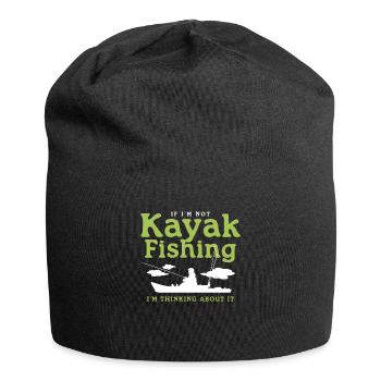 Kayak Fishing Kayaking Kayaker Angler Gift - Jersey Beanie - black - Front