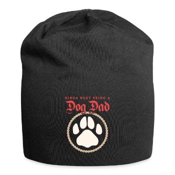 Dog Papa Master Dogs Dog Owner Gift - Jersey Beanie - black - Front