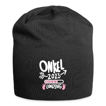 Onkel 2023 - Onkel werden - Onkel loading 2023 - Jersey-Beanie - Schwarz - Vorne