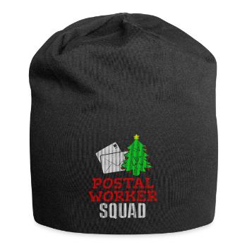Postal Worker Squad Ugly Christmas Design Santa - Jersey Beanie - black - Front