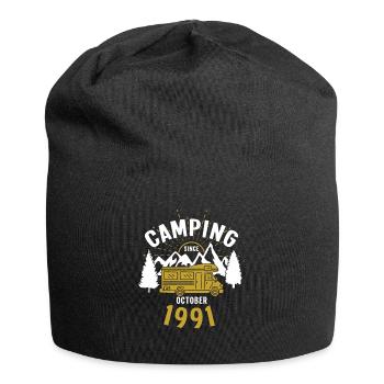 Anniversaire: Camping depuis octobre 1991 Camping-car - Bonnet en jersey - noir - Devant